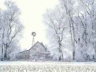 Google Skins Snowy Farm Background Themes