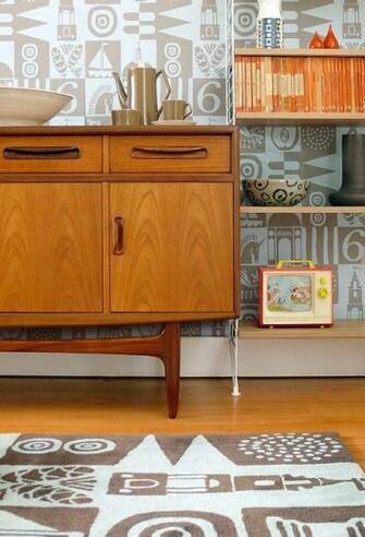 Mid Century Modern Wallpaper Inspiration Vintage Retro Design