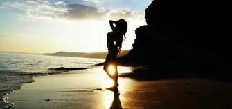 Cool Wallpaper Of Shore Surf Desktop Silhouette The Sun