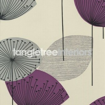 Dandelion Clocks Wallpaper From Sanderson Dfif210240 Gold Mauve