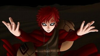Wallpaper Naruto Gaara Girl Magic Look Full HD