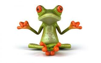 Funny Green Frog