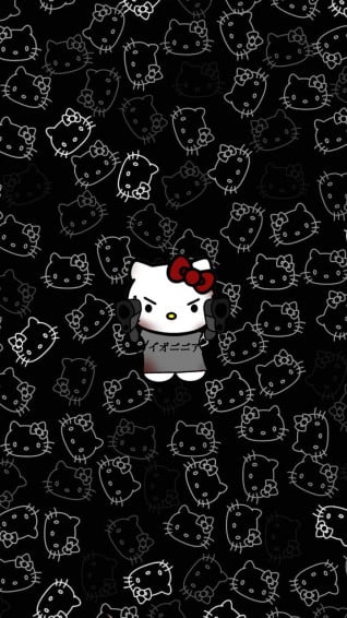 Hello Kitty In iPhone Wallpaper