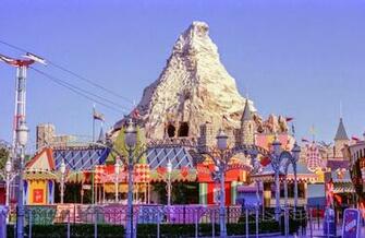 Fantasyland With The Matterhorn In Background From S