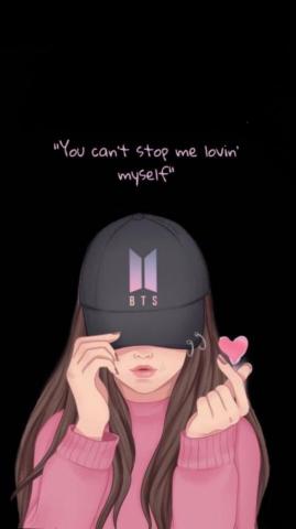 Army Girl Bts Wallpaper Lyrics Purple Galaxy