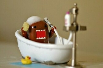 Domo Takeing A Bath Wallpaper