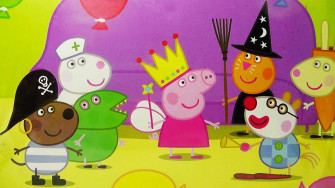 Peppa Pig Party Theme HD Desktop Wallpaper