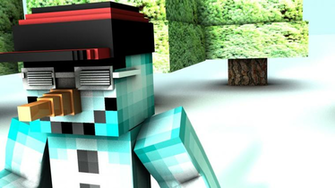 Snowman Swag Minecraft Desktop Background By Pigpal2
