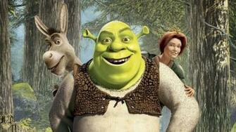 Shrek Donkey And Fiona Widescreen Wallpaper