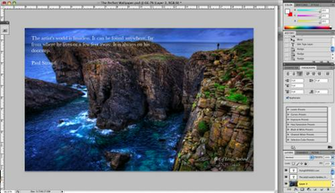 Wallpaper Document After Adding Text And Saving As Psd