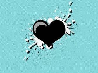 Black Heart On Blue Jeans Wallpaper Emo