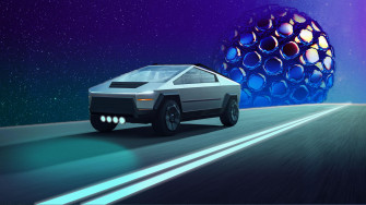 Tesla Cybertruck Galactic Cruise R Wallpaper