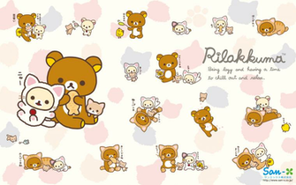 Rilakkuma And Friends Cat Series Wallpaper
