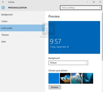 Customize Windows Lock Screen