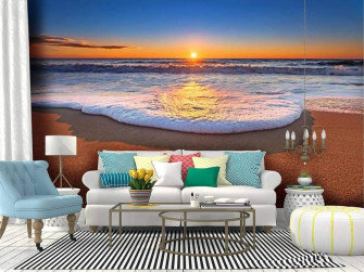 Amazon Wall Mural Sunset On The Beach Spectacular