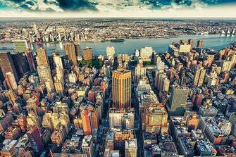 Great Art Penthouse Over New York Wall Decoration Mural