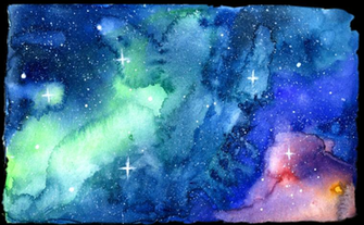 Heavenly Watercolor By Beckypennart