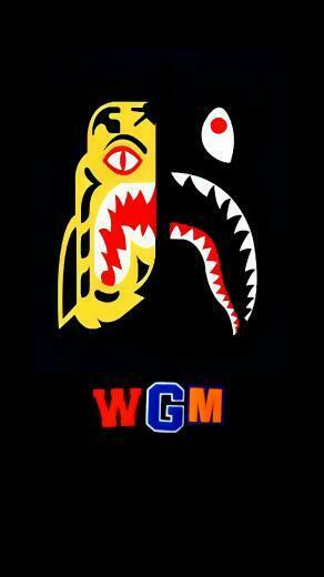Shark Bape iPhone Wallpaper Top