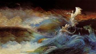 Frank Frazetta Fantasy Widescreen Wallpaper Image
