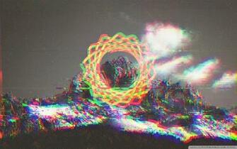 Glitchy Mountain 4k HD Desktop Wallpaper For Ultra Tv