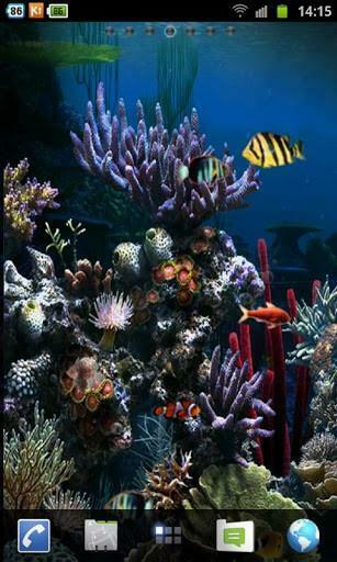 Galaxy Samsung Note Live Wallpaper Aquarium 3d