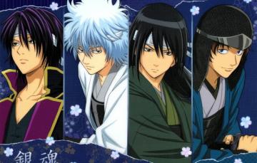 Wallpaper Armor Guys Samurai Gintama Sakata Gintoki Takasugi