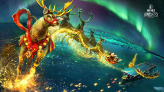 Santa Flying Wallpaper