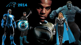 Panthers Superhero Style Cat Scratch Reader