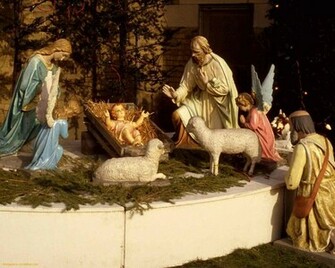 Christmas Wallpaper Nativity Scene Wallpaper9