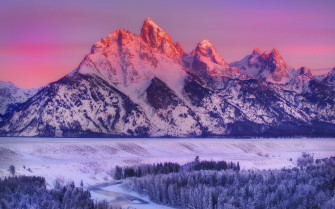 Mountain Snow Landscape Wallpaper HD