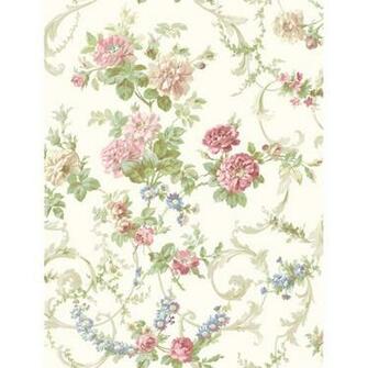 Rose Floral Tapestry Villa Cottage Garden Wallpaper By Chesapeake