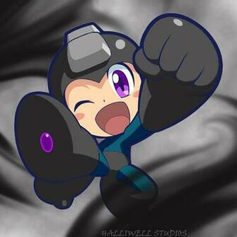 Megaman Chibi Black Version By Estudioseverest