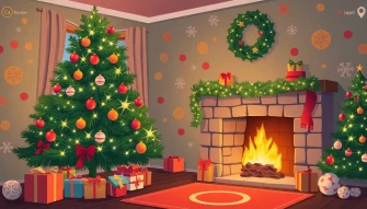 Christmas Round Wallpaper