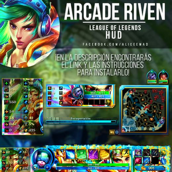 League Of Legends Hud Arcade Riven By Keniaaaa