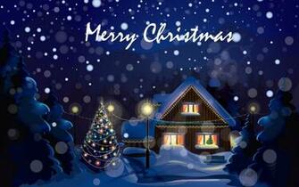 Merry Christmas Snow HD Wallpaper