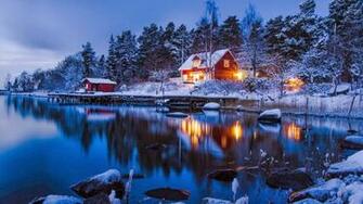 Picture Pictures Place Seasons Sweden Wallpaper Winter World