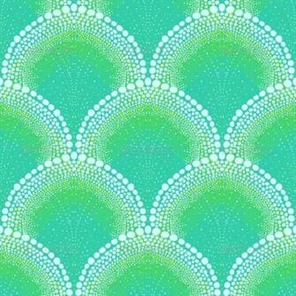 Bold Ornament In Art Deco Style Tropical Aqua Blue Colors Texture