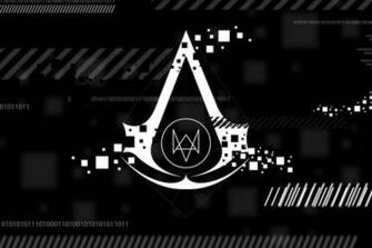 Assassins Creed Watch Dogs Logos Video Games Wallpaper