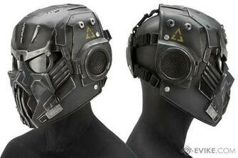 Evike R Custom Fiberglass Hellghast Full Face Mask With Clear