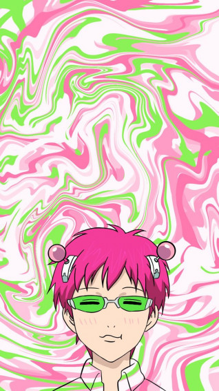 Saiki K Wallpaper Anime Background Halloween iPhone