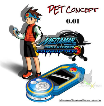 Mmbn Corruption Pet Artwork Concept By Mega X Stream On