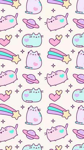 Space Pusheen Cat Cute Unicorn Wallpaper
