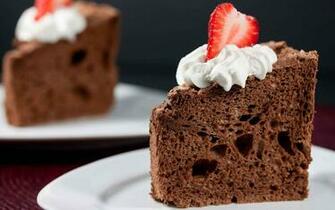 Strawberry Chocolate Cake Wallpaper Stock