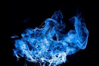 Blue Fire Background