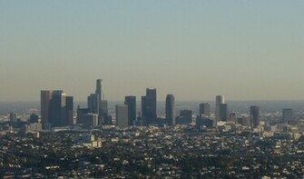 Los Angeles Skyline At Night Wallpaper Short News Poster