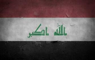 Flag Iraq Texture Background Symbols Surface Stock Photos