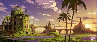 Anime Landscape Fantasy Art Wallpaper HD Desktop And Mobile