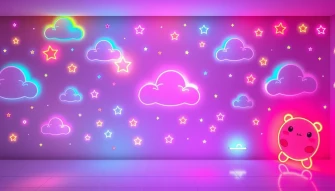 Aesthetic Cute Neon Wallpaper