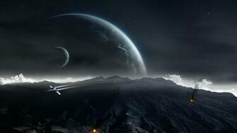 Space Dark Planet Desktop Wallpaper Beautiful HD Hq