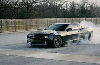 Stock Chevrolet Camaro Burnout